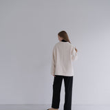 nocollar short coat