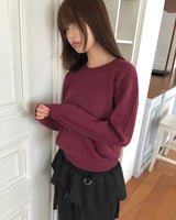 Eobil Basic Round Neck Long Sleeve Knit