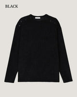 (UNISEX) Double Henley Neck Long Sleeve