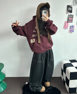SHOULDER ARM PRINTING TATTOO PATCH CHERRY HOODIE🍒🩵🤍3COLOR