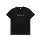 24FW チェーン刺繡スクリプトプリンティングショートスリーブTシャツ ブラック