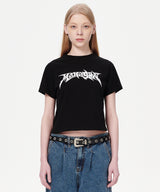 フレームロゴクロップ T (BLACK)
