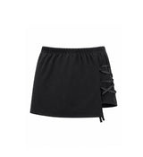 26SS★ [mnem] Corset Detail Mini Skort