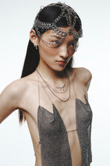 SIMPLE MELTING NECKLACE SILVER925