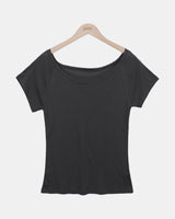 Beibin One-Shoulder Short-Sleeve T-Shirt