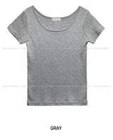 [U-BASIC] エブリデイUネックルーズTシャツ