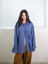 26ss モダンルーズフィットワンポケットチェックシャツ 2color