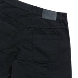 25SS ZIPPER DETAIL DENIM SHORT PANTS BLACK