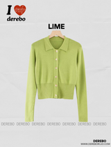[SALE] Crop collar slim cardigan