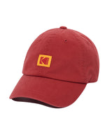 SQUARE LOGO RELAX FIT BALL CAP【RED】