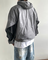 Wave Zipper Hood Windbreaker