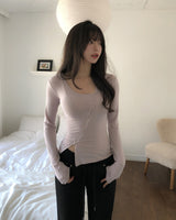 Hiko Unbalanced Button Zipper Long Sleeve