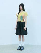 CH EMBROIDERED LOGO WOMAN T-SHIRT(YELLOW)