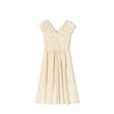Koh Samui Beige Daisy Babydoll Dress