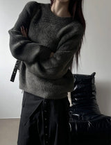 [Unisex] モヘアヘビーニット(2color)