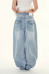 Rina stitch pocket denim pants