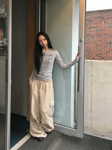 ステイヴィンテージヘンリーネック長袖Tシャツ (3c)