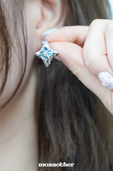 [Aespa Ning Ning Pick] Unbal Diamond Colorful Earring