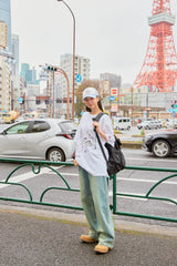KIRSH X TOKYO CITY ARTWORK T-SHIRT - WHITE   