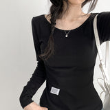 Span* Beat Patch Slim Long Sleeve T-shirt (5 colors)