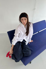 cotton rib hair band - black