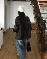 Flu Matte Leather Jacket
