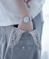 Lucky Clover Watch (Silver Ivory)