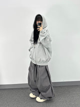 アーバンレタリングフーディージップアップ