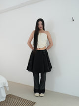 BRAID TIE SKIRT & TOP (CREAM)