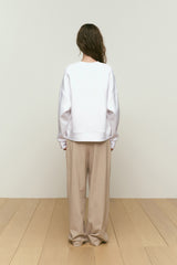 ロウキーブッククラブアーガイルパターンスウェットシャツ [WHITE]
