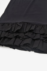 Leaf frill layered top