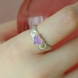 【MADE】 Heart quilting ring