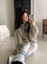 Diamond Punching Cotton Knit Tights (4color)