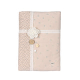 Blomming notebook pouch_peach beige
