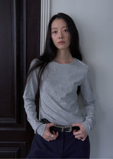 Classic Long Sleeve T-shirt (Melange Gray)