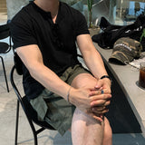 ルックトラビスソフトスラブヘンリーネック半袖Tシャツ