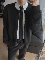 ASCLO Heavy Crop Knit Cardigan (3color)