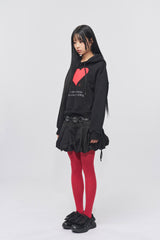 バルーンフィットコットンミニスカート Black