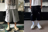 AO クロスエンブロイダリーバミューダスウェットパンツ