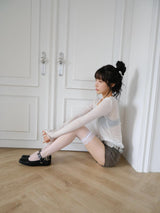 lace banding knee socks
