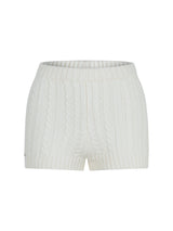 Cable Micro Knit Shorts