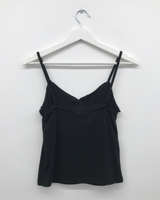 Otti frill button sleeveless top (3color)