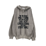 net typo knit zip-up