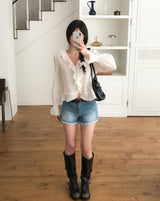 Eileen Ruffle Blouse