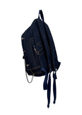 Trucker Jacket Backpack in Blue