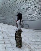 Line printing pants (2colors)