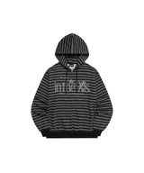 90年代ストライプフード付きジップアップ