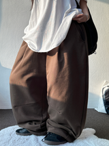 HOT COLORING CURVE BALLOON PANTS ❣🤎🩶🖤4COLOR