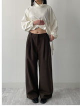 [Setup Available] Pepper Two-Tuck Wide Slacks