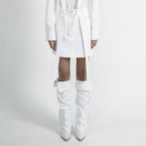 A-line White Skirt
